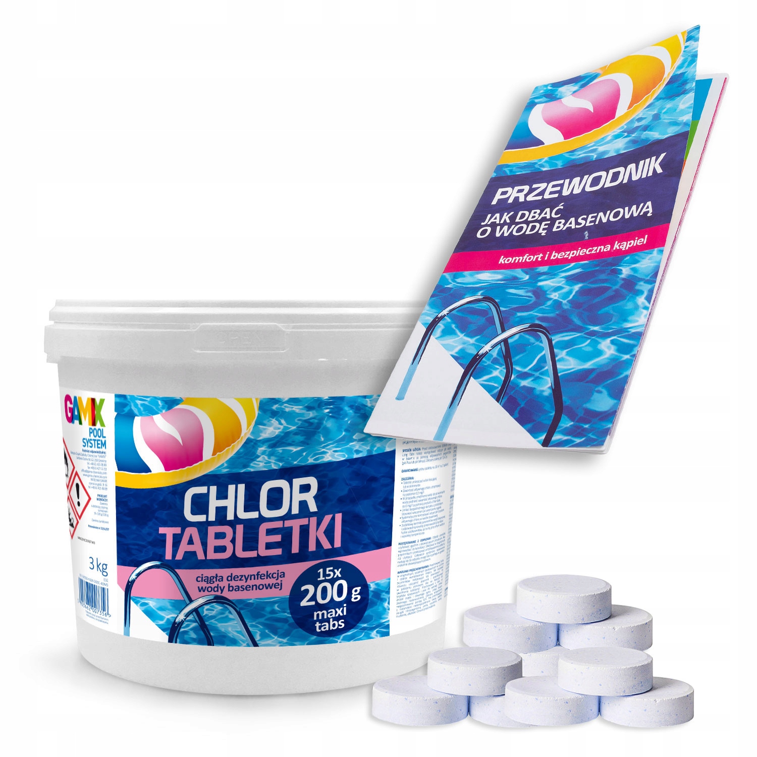 CHLOR MULTI TABLETKI DO BASENU CHEMIA BASENOWA 3KG