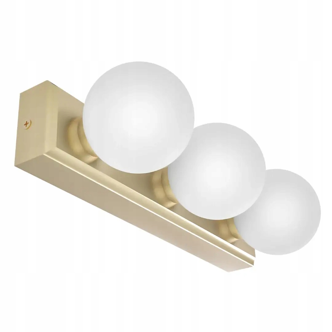 Trojitá koule nástěnná lampa Merino Parette Gold 30 IP44 zlatá do koupelny