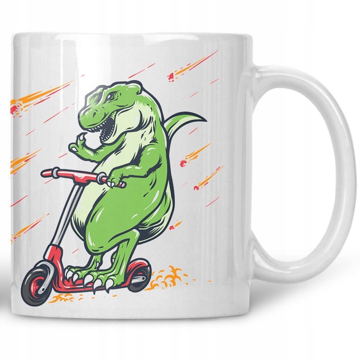 

Kubek Dinozaur na hulajnodze