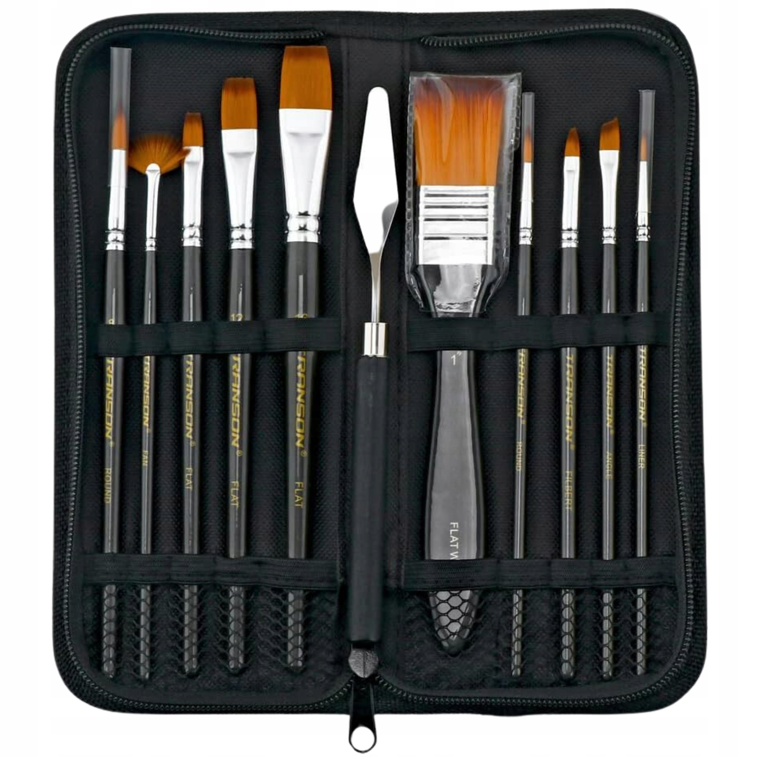 Кисти для рисования профессиональные художественные кисти набор 10шт шпатель