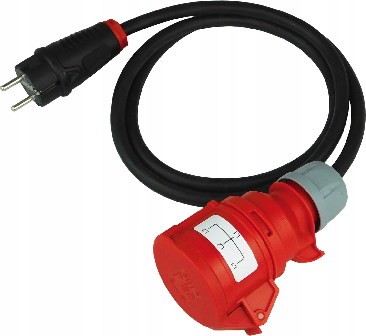 Zásuvka s kabelem Nwp černá