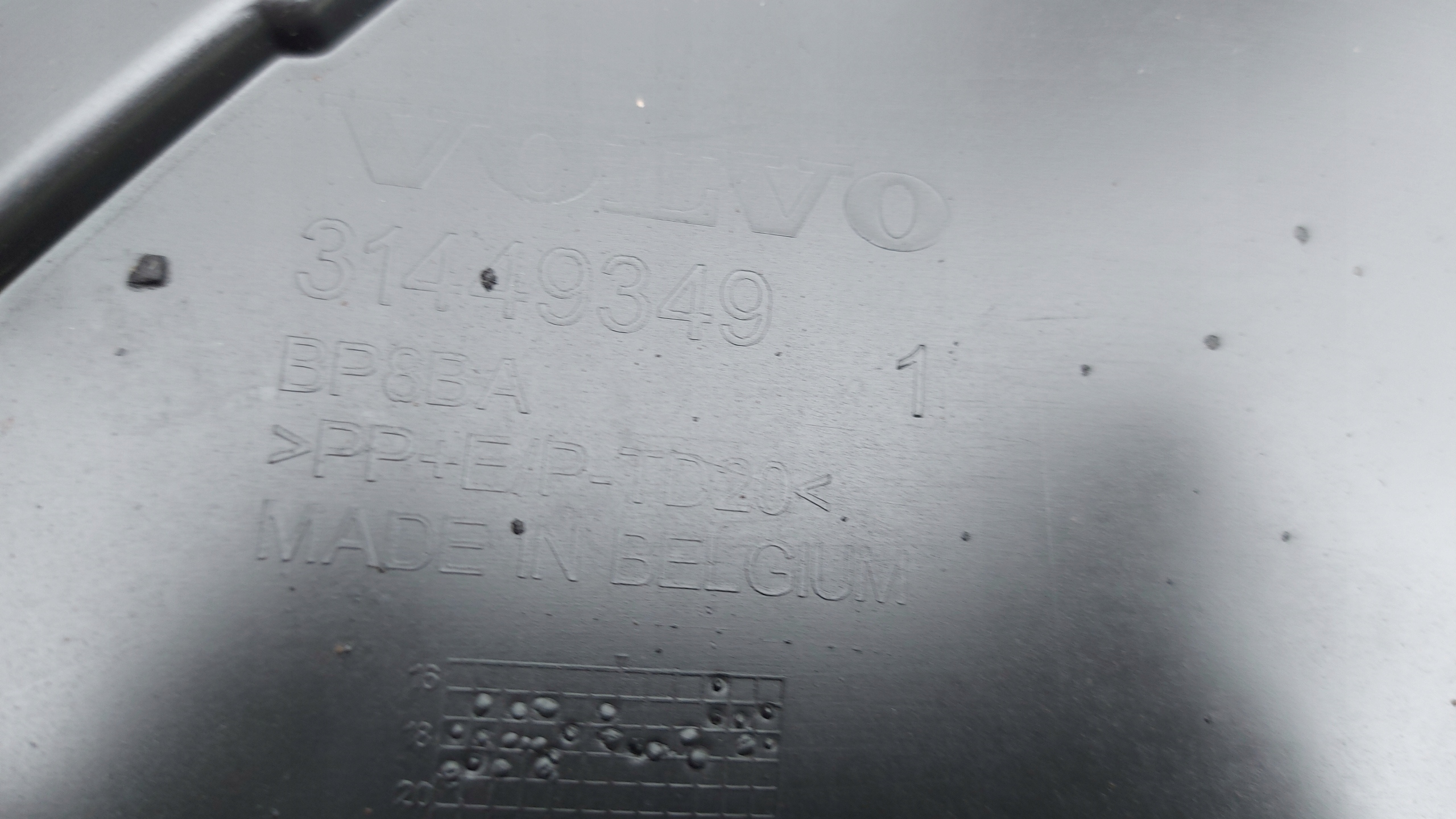 ABSORBER Blende Abdeckung unter Stoßstange VOLVO XC40 II