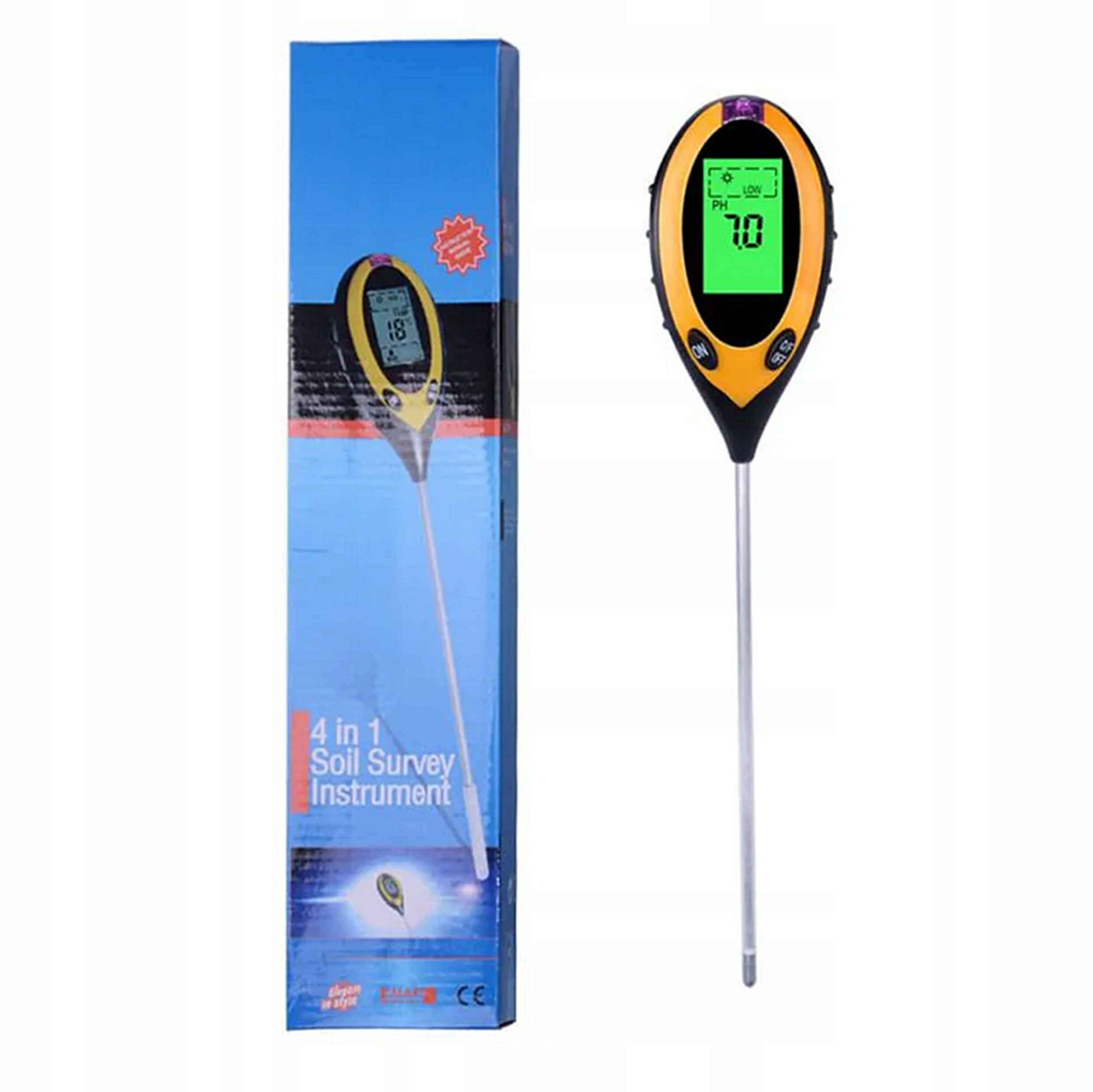 TESTER MIERNIK PODŁOŻA WILGOTNOŚCI OGRODNICZY PH GLEBY ZIEMII KWASOMIERZ