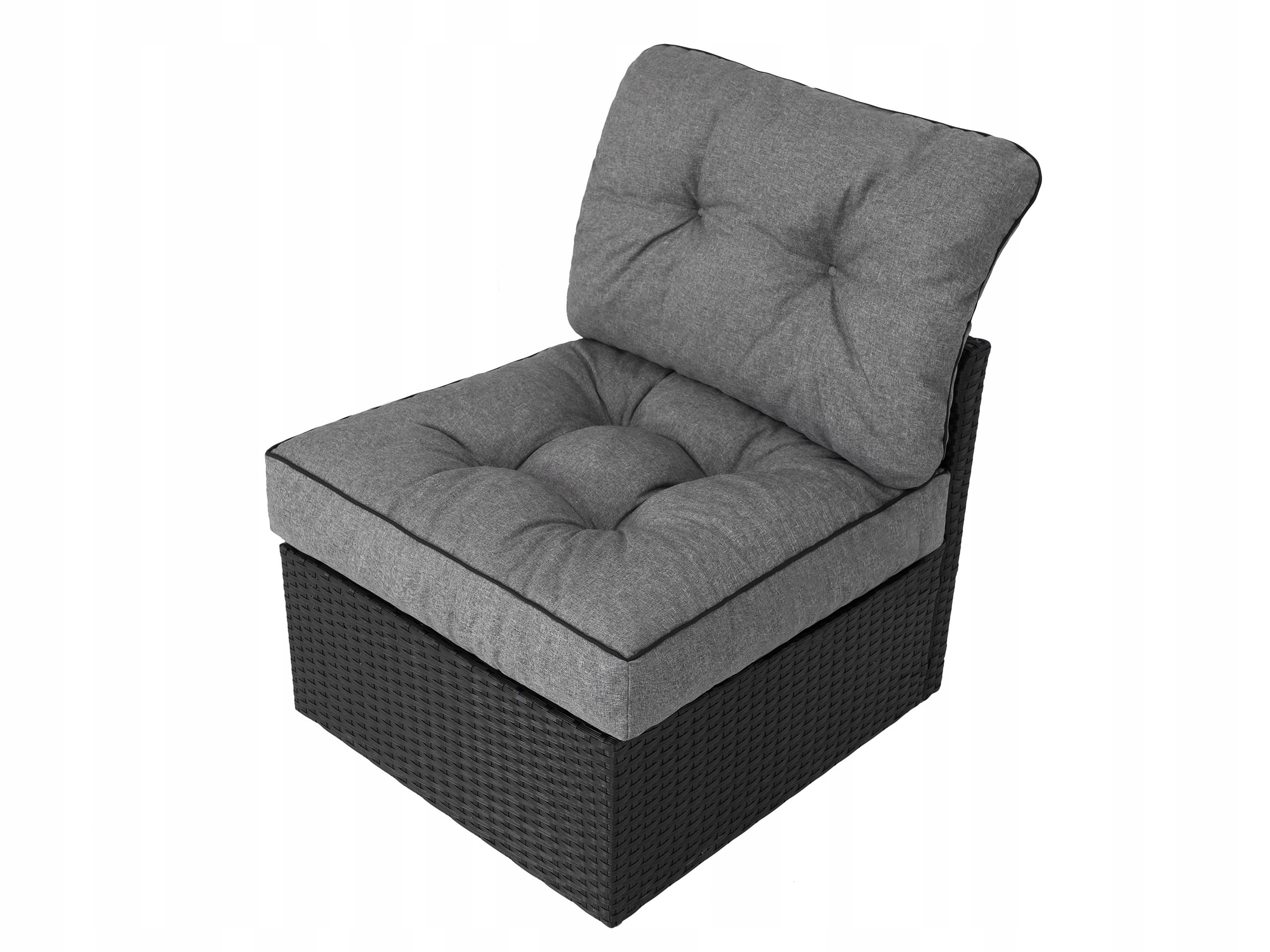 Polštář na ratanový zahradní nábytek, křeslo typu technorattan 60x60x40