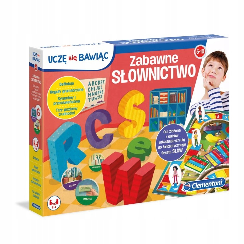 ZABAWNE SŁOWNICTWO GRA PLANSZOWA CLEMENTONI