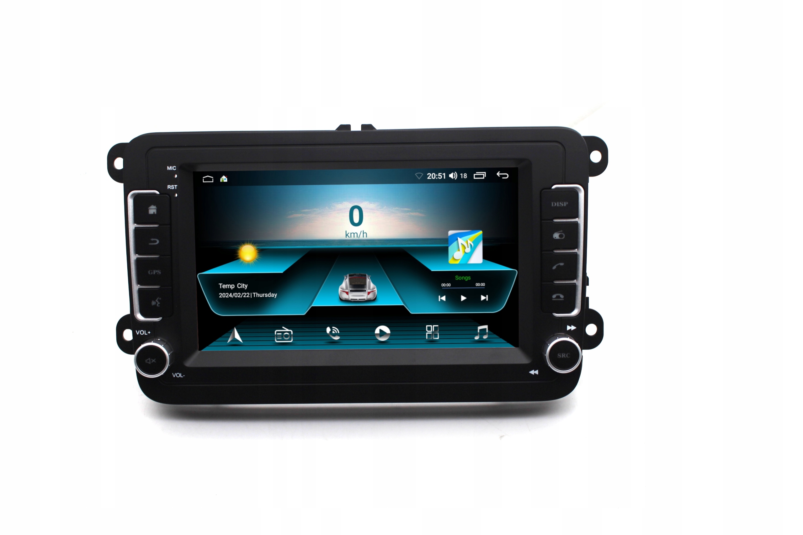 Radio Nawigacja Gps Volkswagen Touran 2003-2015 Android 2/32 Gb