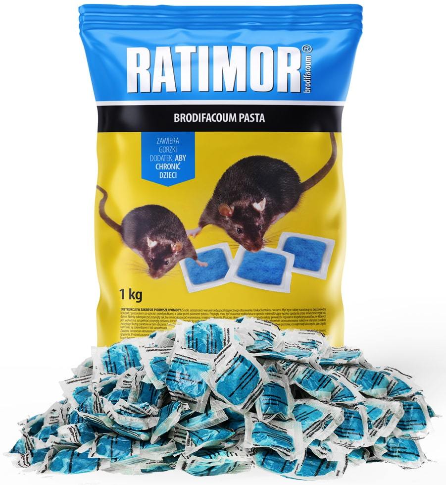 

Ratimor trutka pasta brodifacum myszy szczury 1kg