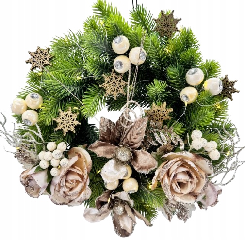 Zimní věnec, vánoční dekorace Vánoce