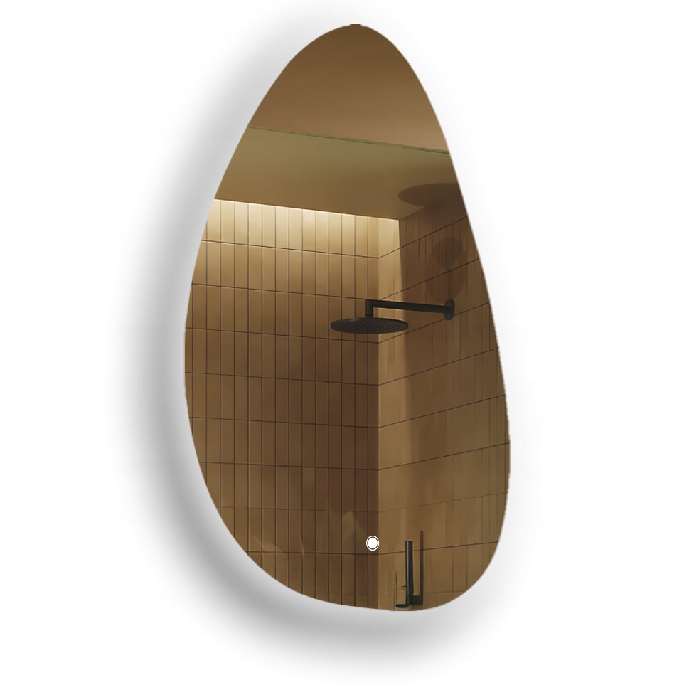 Zrcadlo 64 x 104 cm – nepravidelné – Led Dual, dotykový spínač