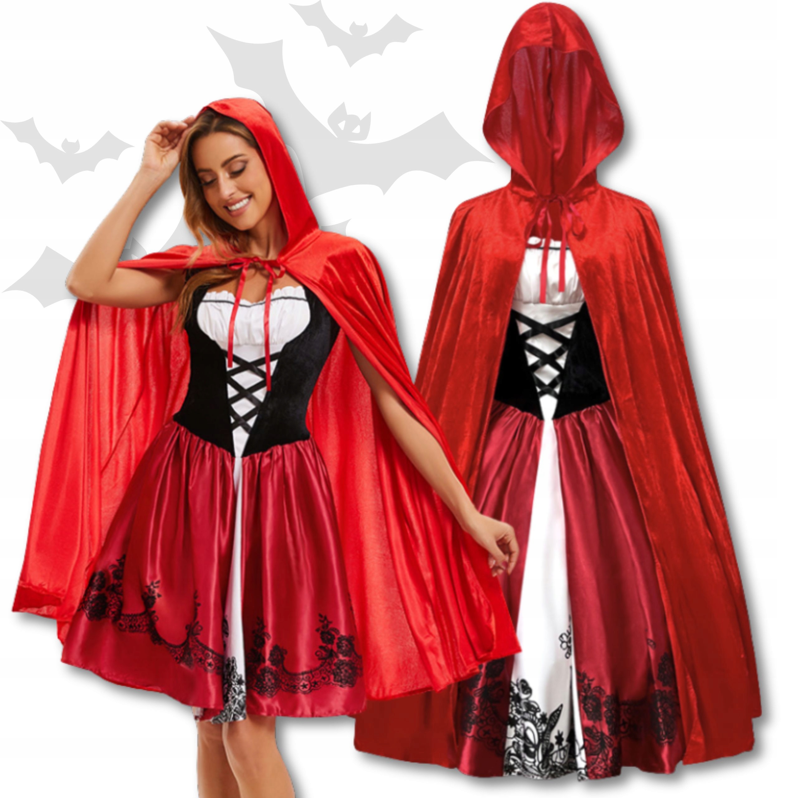 Kostým Červená Karkulka Šaty Cosplay Pro Dospělé XL/XXL