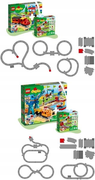 KLOCKI LEGO DUPLO 10882 TORY KOLEJOWE DO POCIAG 10874 I 10875 ZESTAW Marka LEGO
