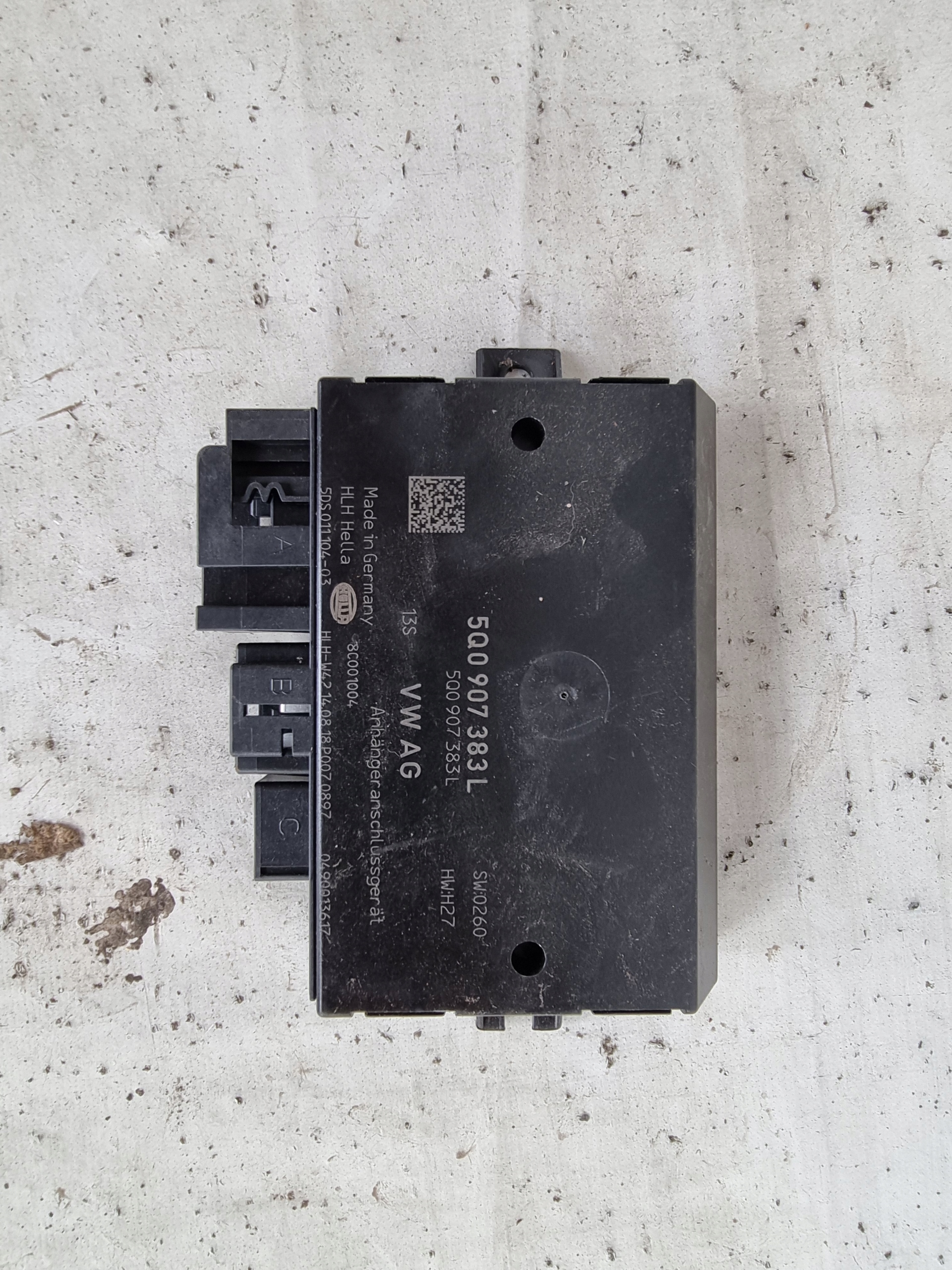 VOLKSWAGEN SKODA SEAT AUDI module control unit HAKA 5Q0907383L