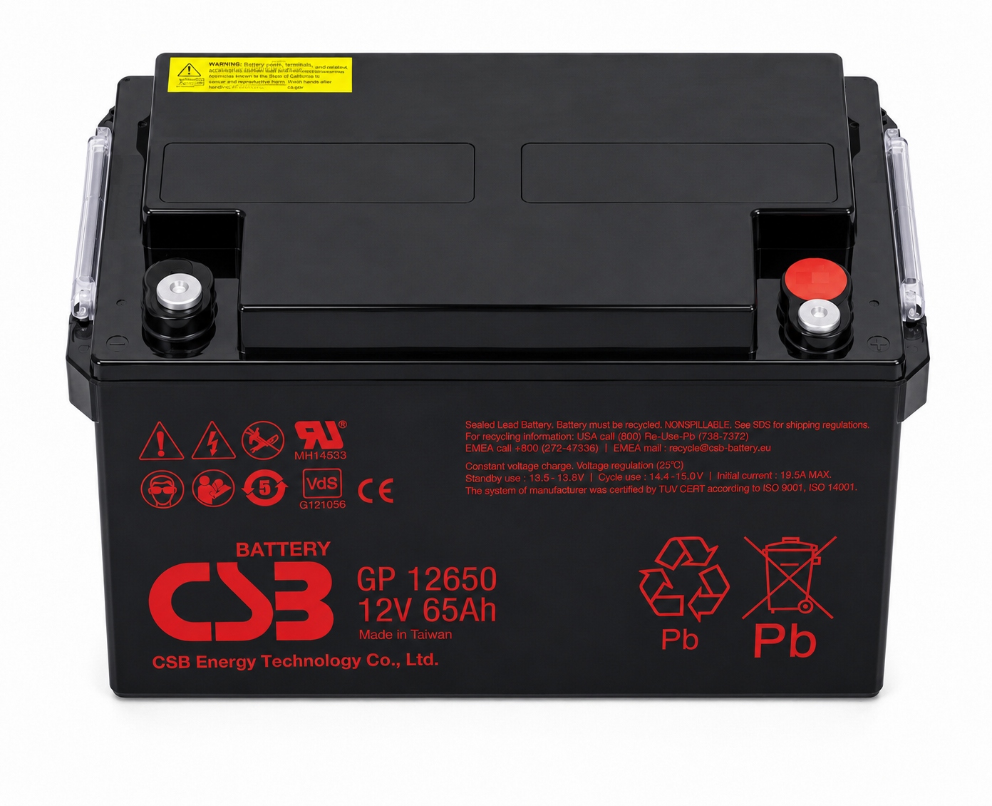 GP12650 Akumulator Agm 12V 65Ah bateria do urządzeń automatyki przemysłowej