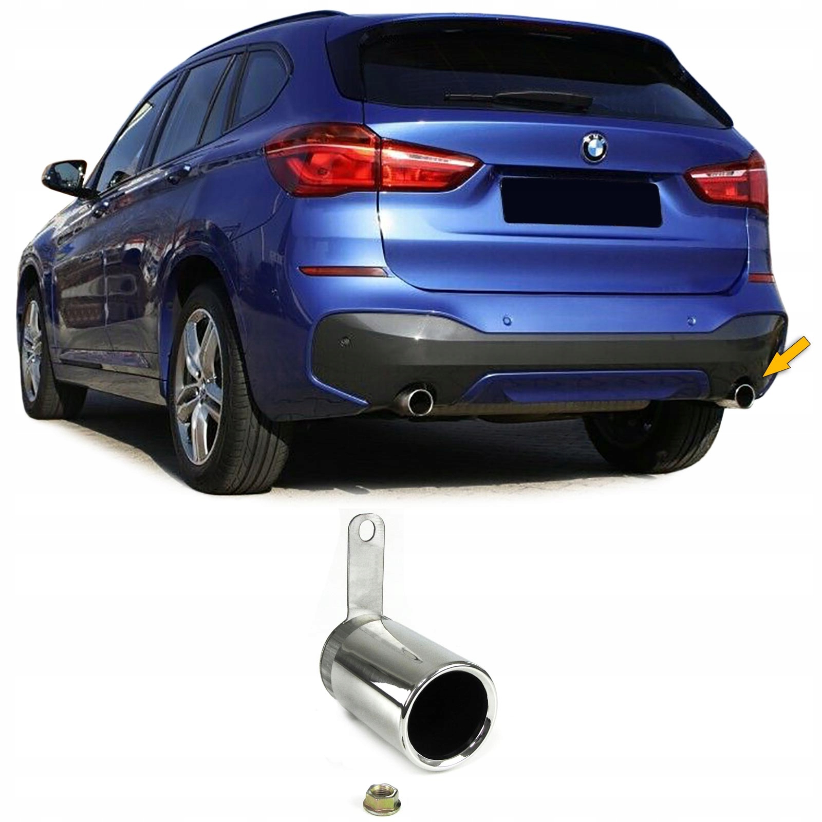 J37426BM - Вихлопні труби хром BMW X1 F48 (14+)