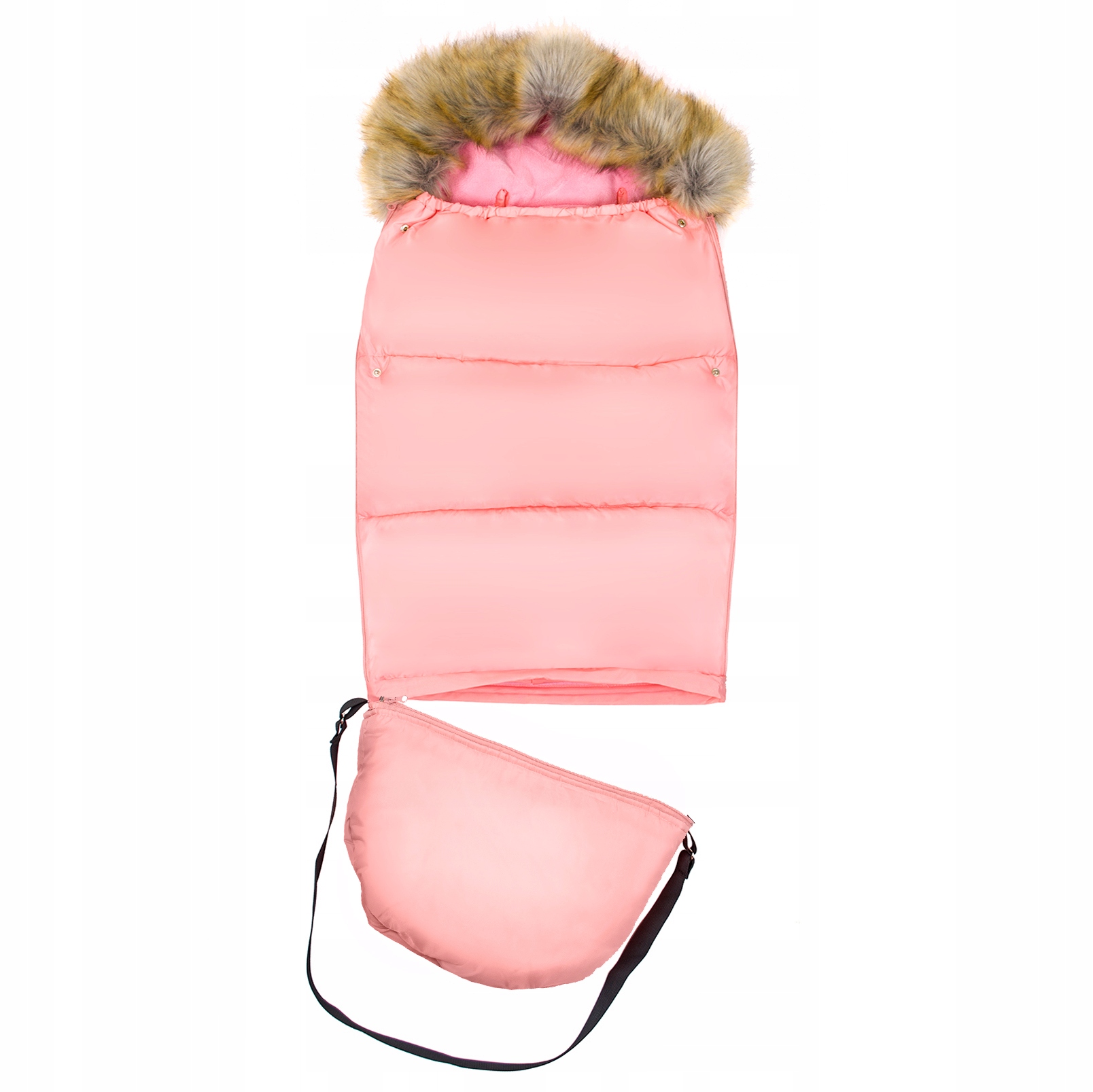 ŚPIWOREK DO WÓZKA NIEMOWLĘCY Z NOGAWKAMI NA ZIMĘ SPACERÓWKI PRZEDSZKOLAKA Szerokość produktu 45 cm