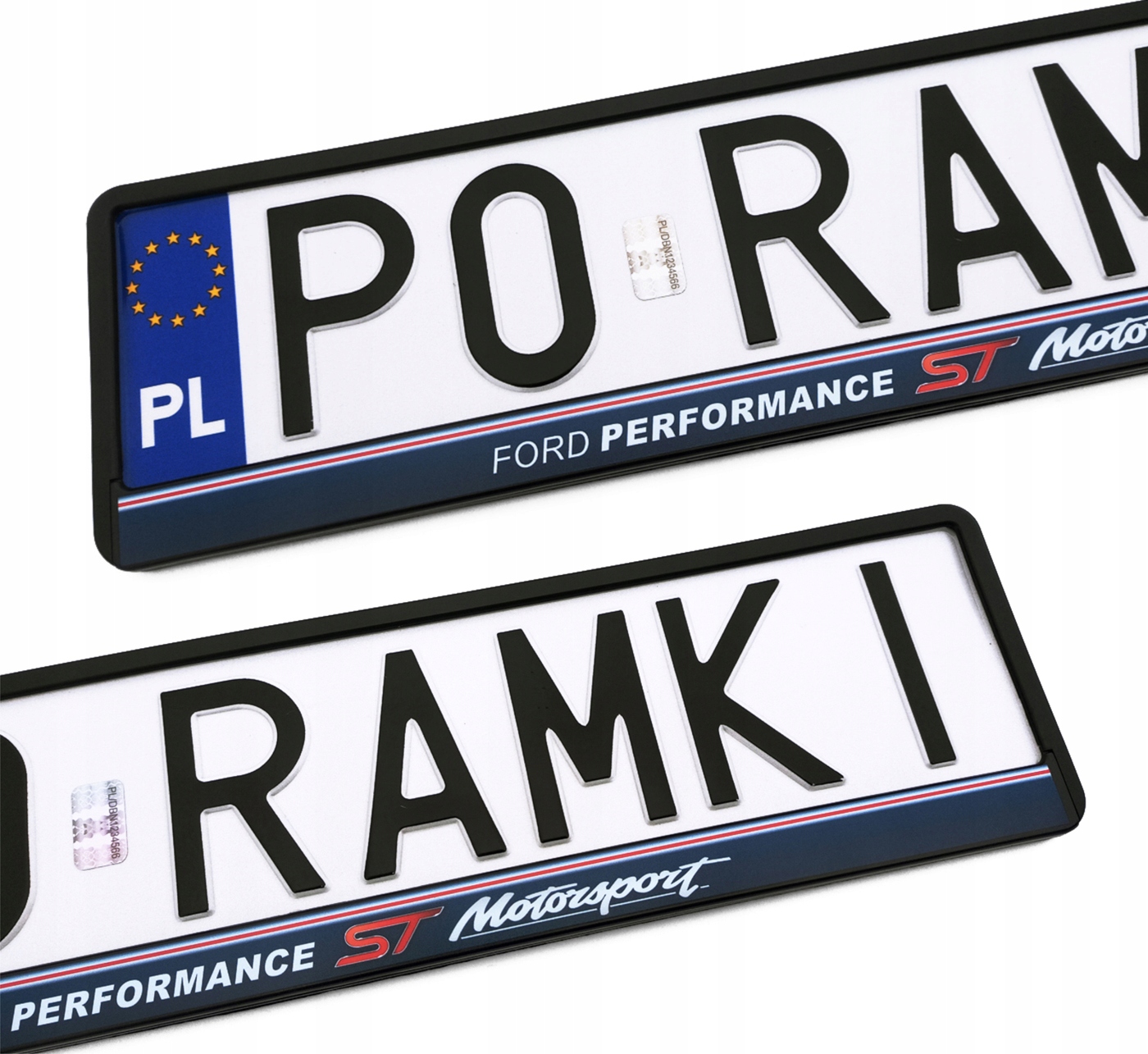 Ford Performance St line Fiesta Puma Focus ramki do tablic rejestracyjnych