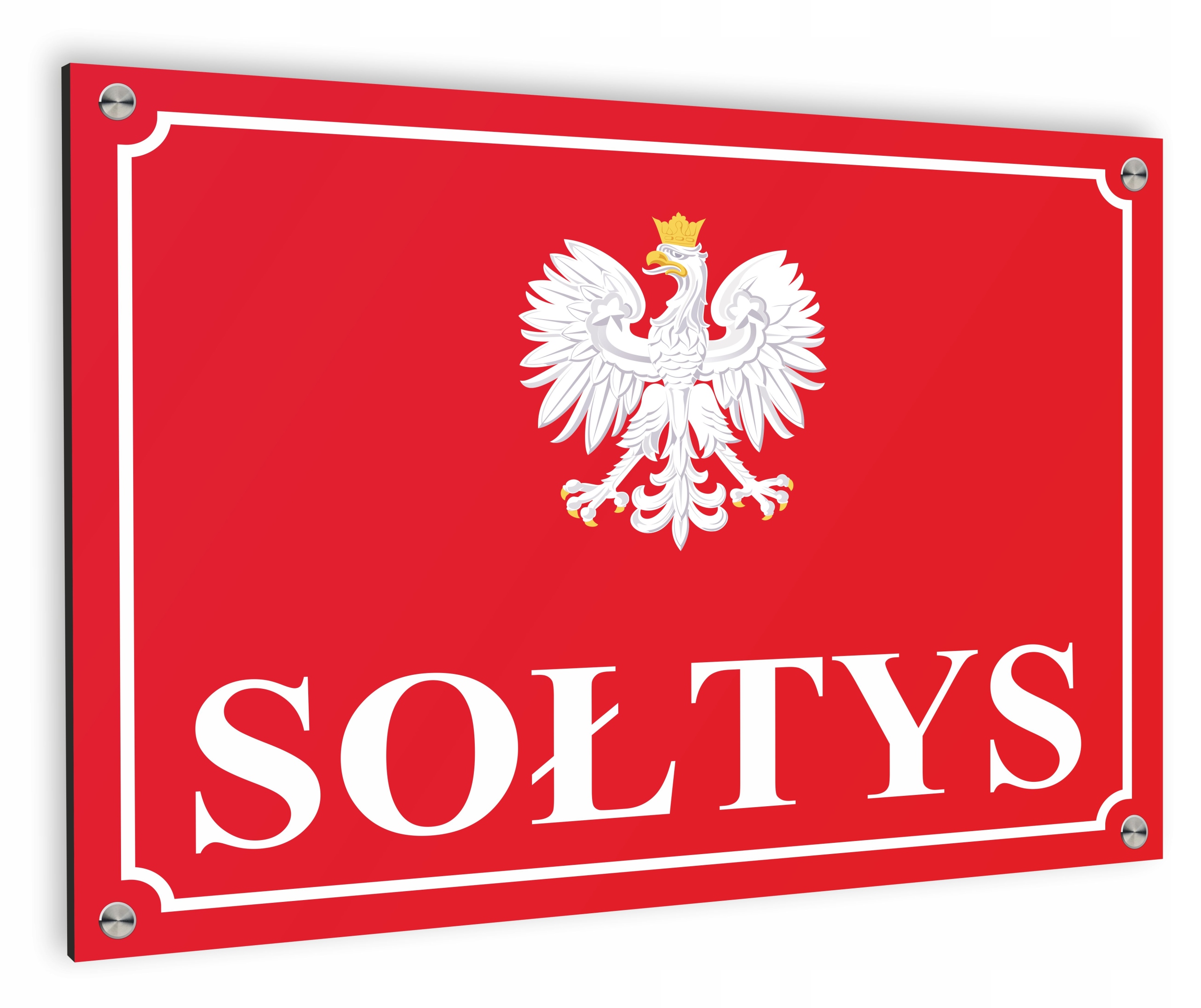 

Tabliczka Sołtys Dibond 40x30 Duża z Dystansami