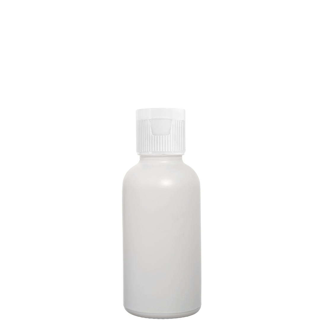 

Butelka szklana 50ml biała z nakrętką flip top bia