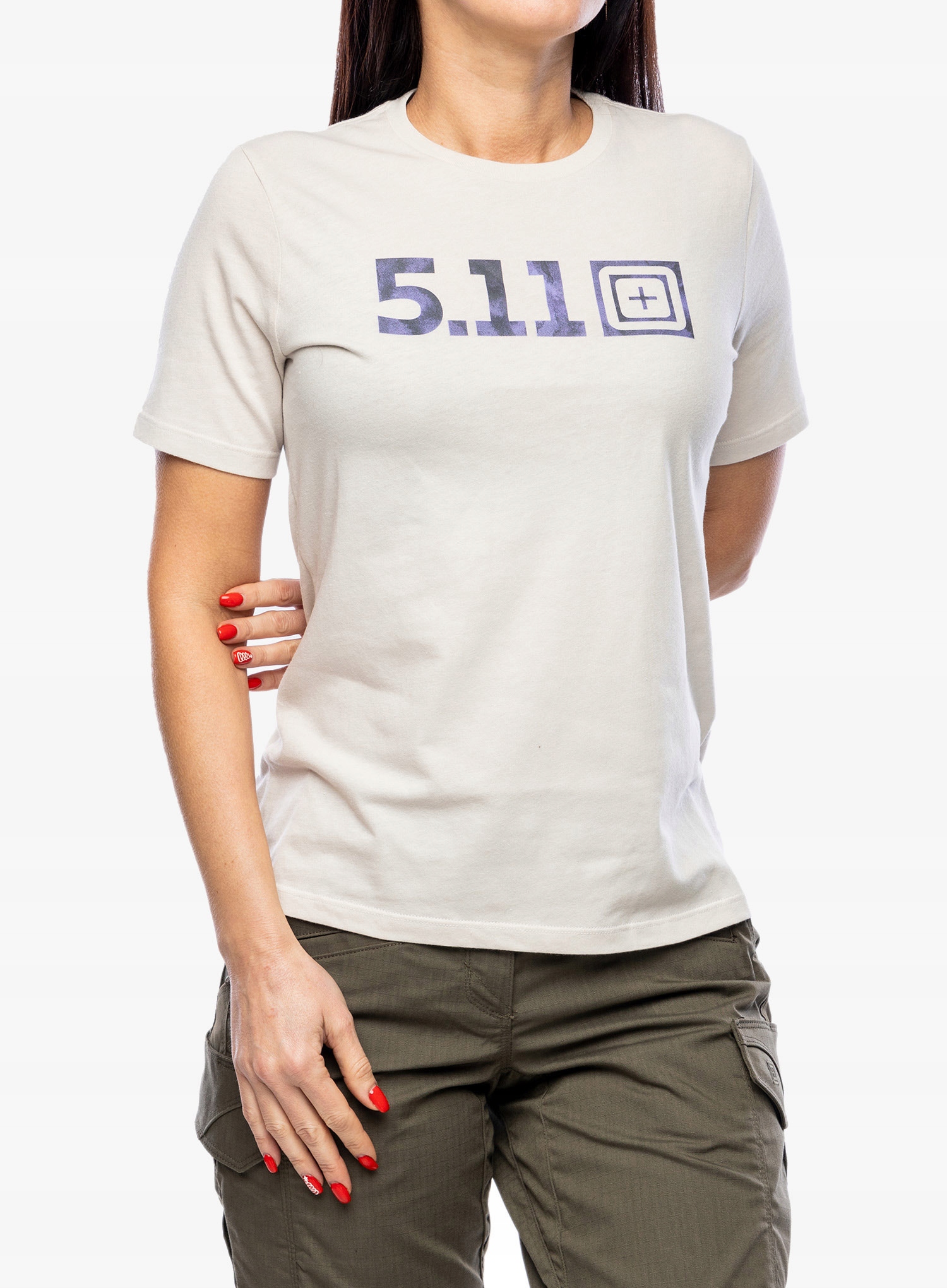 Dámské tričko 5.11 Watercolor Camo S/s Tee písková duna Xs