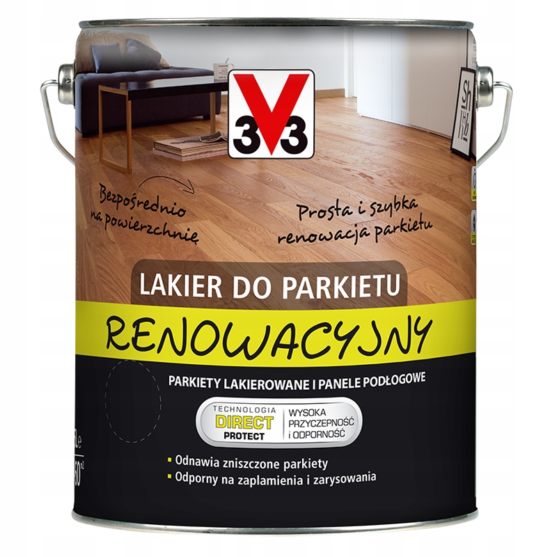 V33 lakier do parkietu renowacyjny 5L satyna