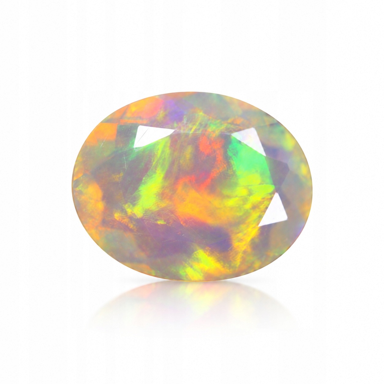 Přírodní opál 1.20 ct Ovál Etiopie certifikát Wbd