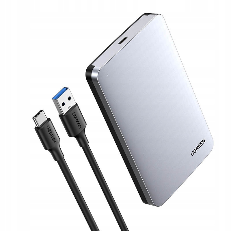 UGREEN OBUDOWA DYSKU HDD 2,5'' SATA 3.0 + KABEL USB C - USB A 0,5M
