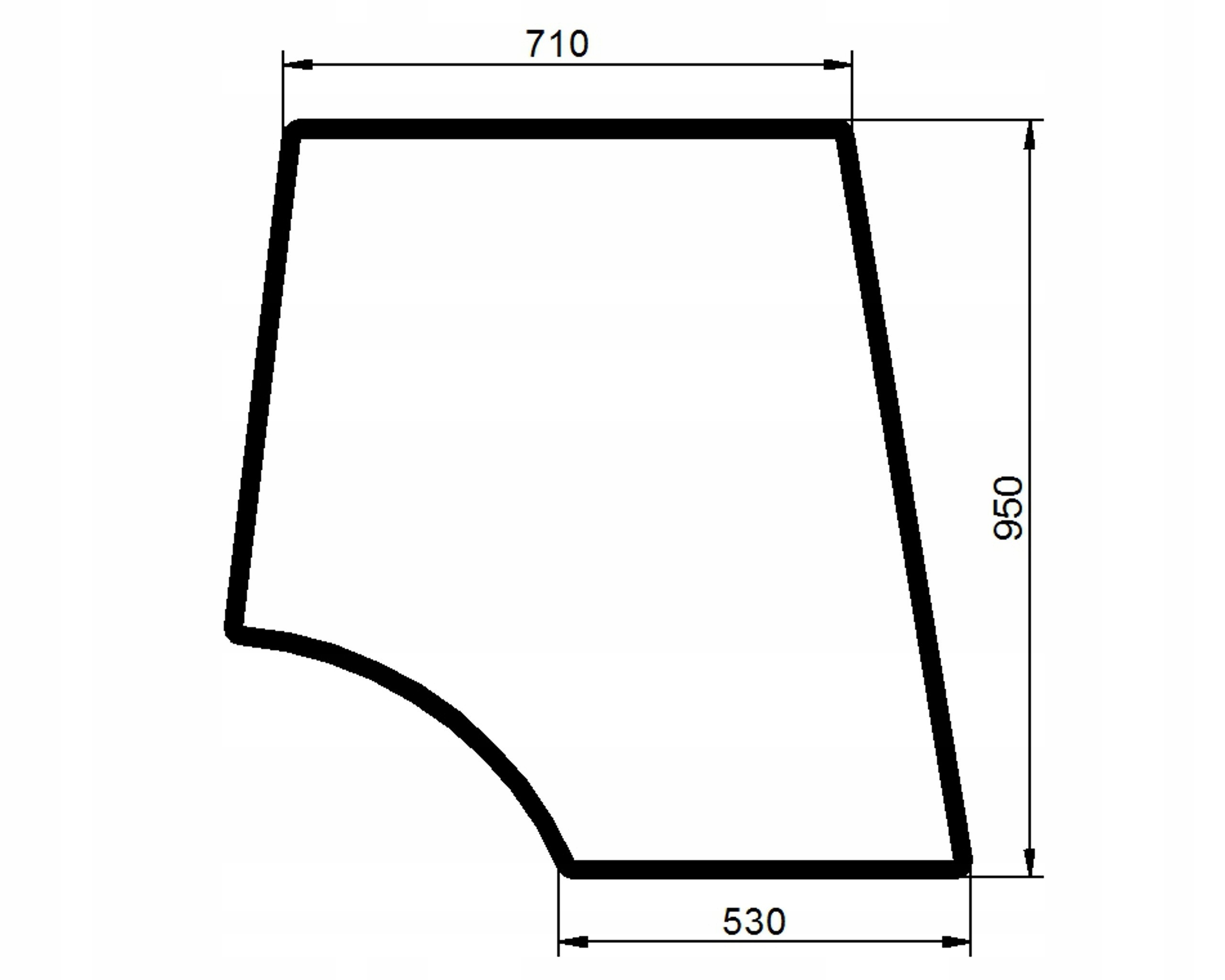 sklo Valtra T Tc Tch XM M X 6000-8000 dveře hor P
