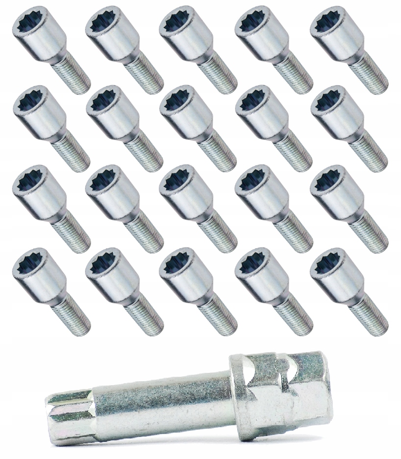 Úzké šrouby Torx 12x1,5x28 Opel Renault Bmw 20x Torx