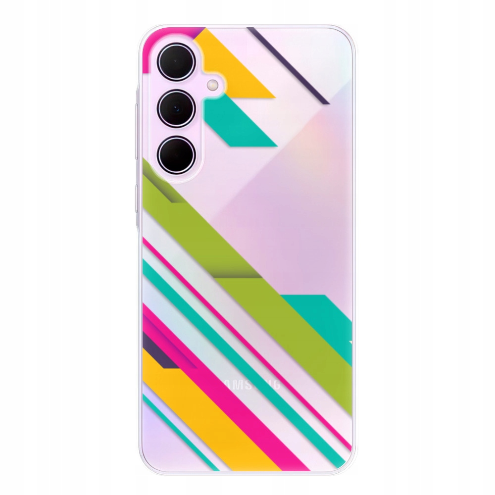Silikonowe etui iSaprio Color Stripes 03 do Samsung Galaxy A55 5G