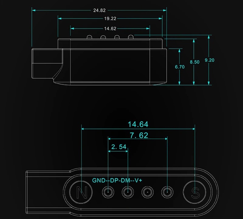 ŁADOWARKA KABEL PRZEWÓD USB SMART WATCH OVERMAX TOUCH 2.5 Złącza inne