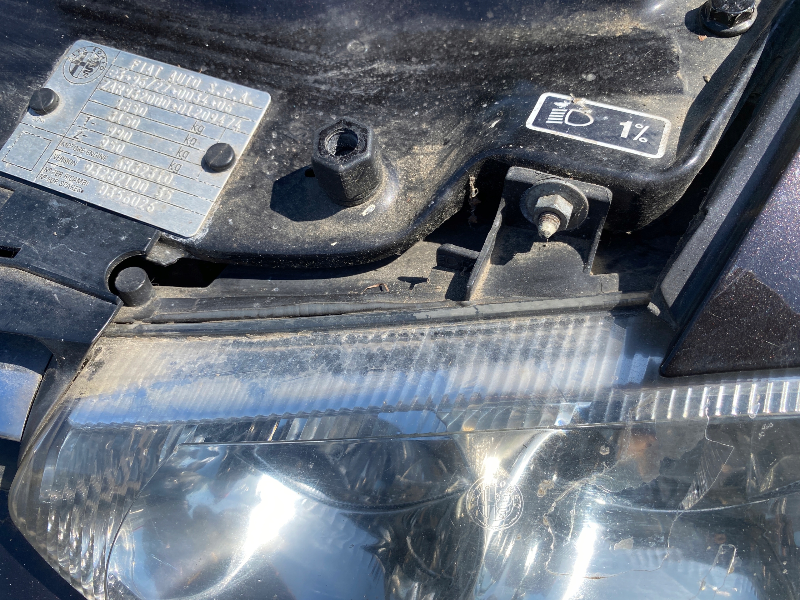 REFLEKTOR left light left front front Alfa Romeo 156 97-02