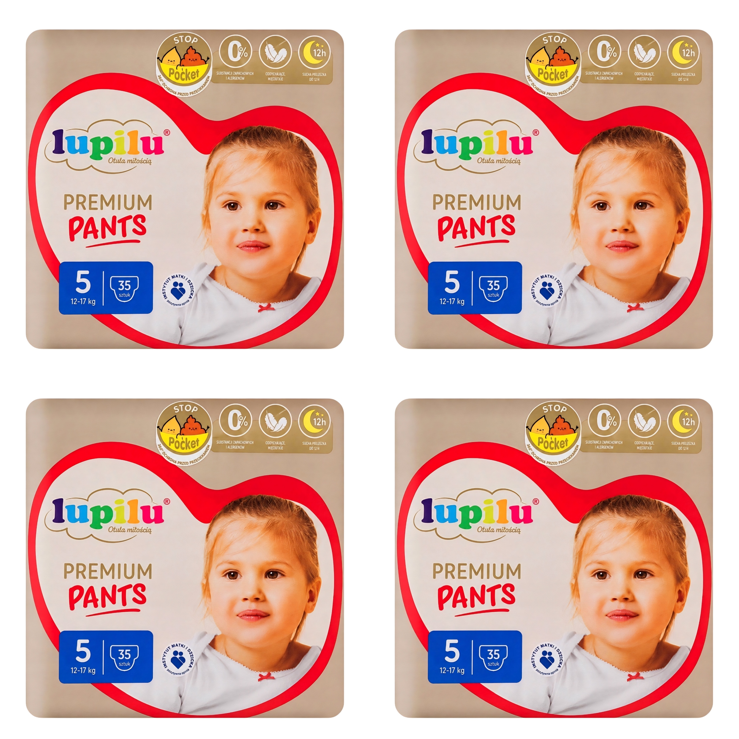 Pieluchomajtki Lupilu Premium 5 Junior 140 szt