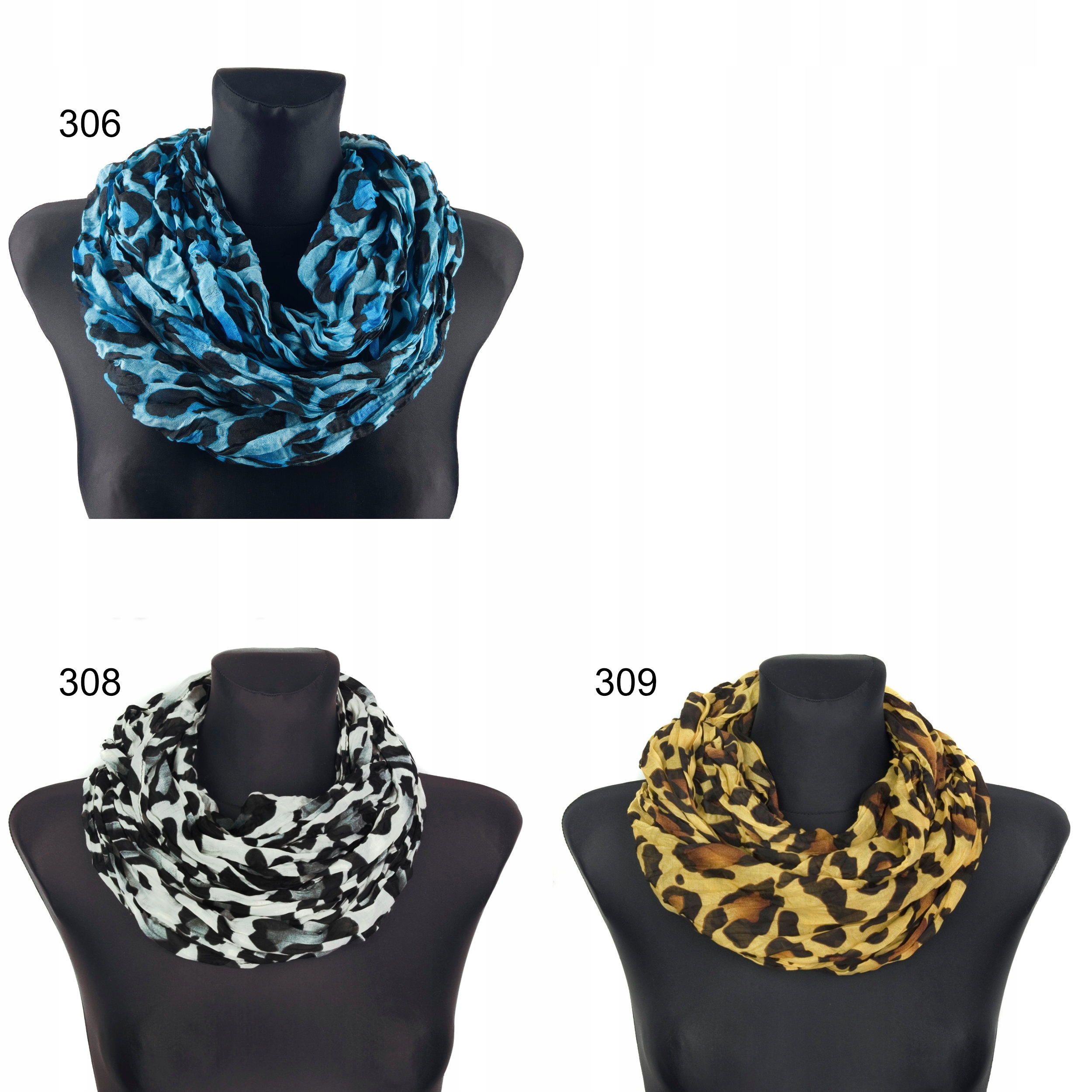 PANTERA damski szalik komin w cętki apaszka PANTERKA ---- wzory i kolory Marka inna