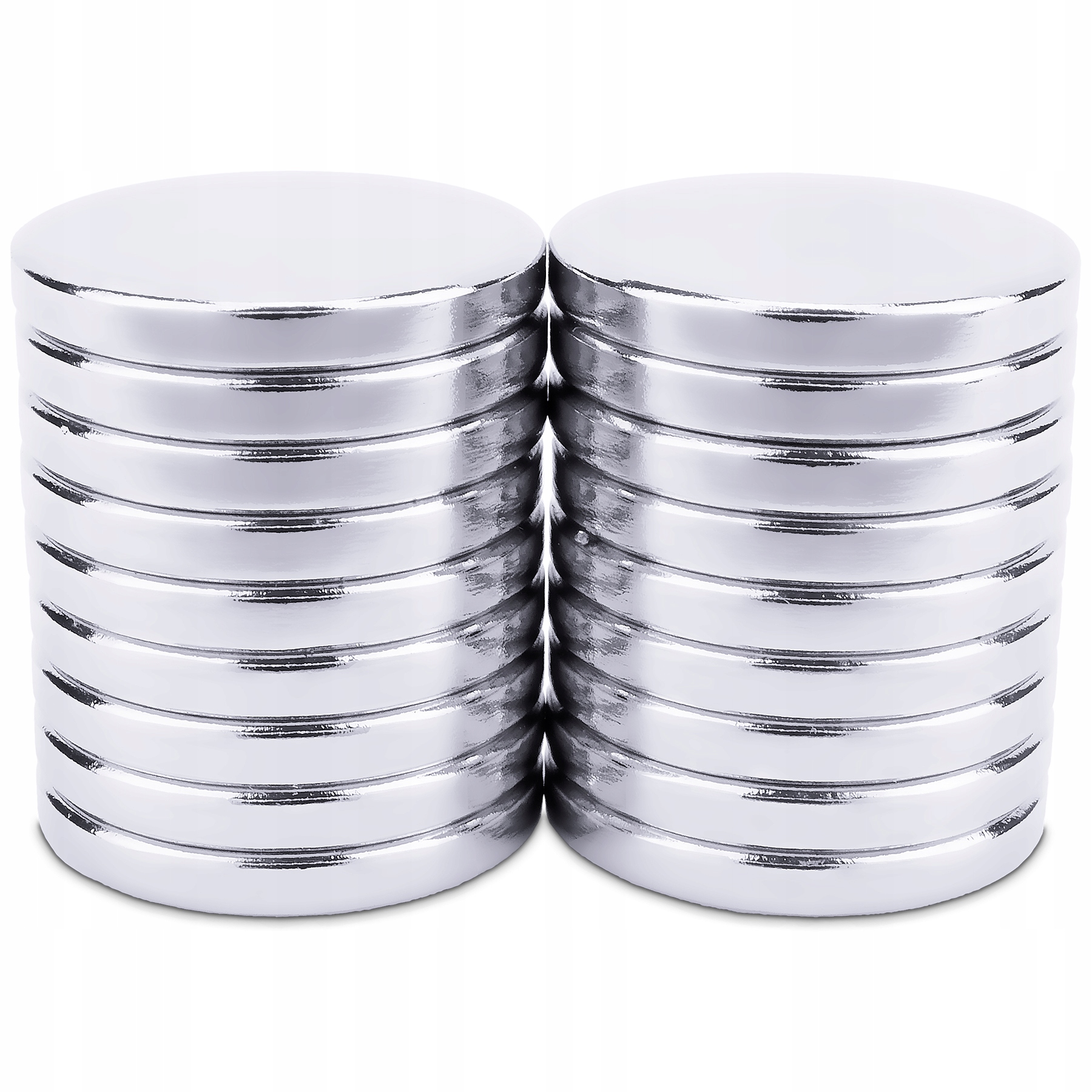 

Mocny Magnes Neodymowy Walcowy 15x2 mm, 18 szt.