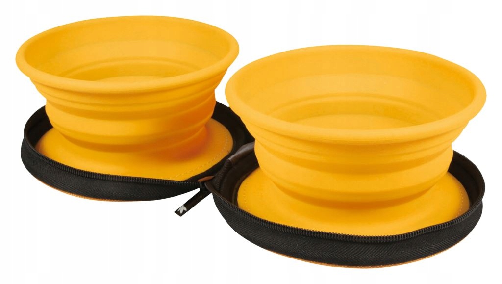 Levně Skládací (cestovní) plastová miska Kiwi Walker oranžová 0,7 l