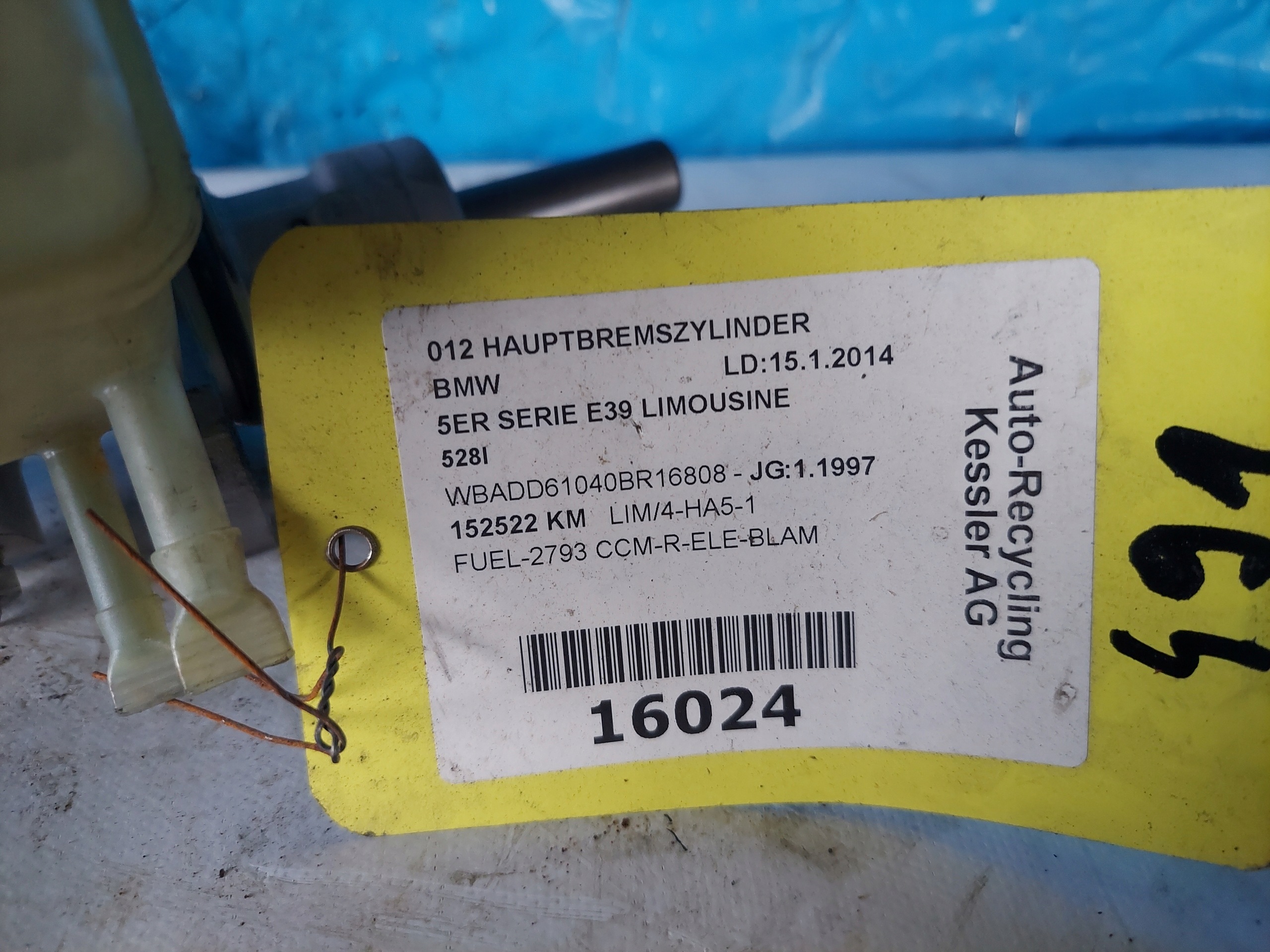 Servofreno BMW 5 E39 2.8 B LUCAS 1658
