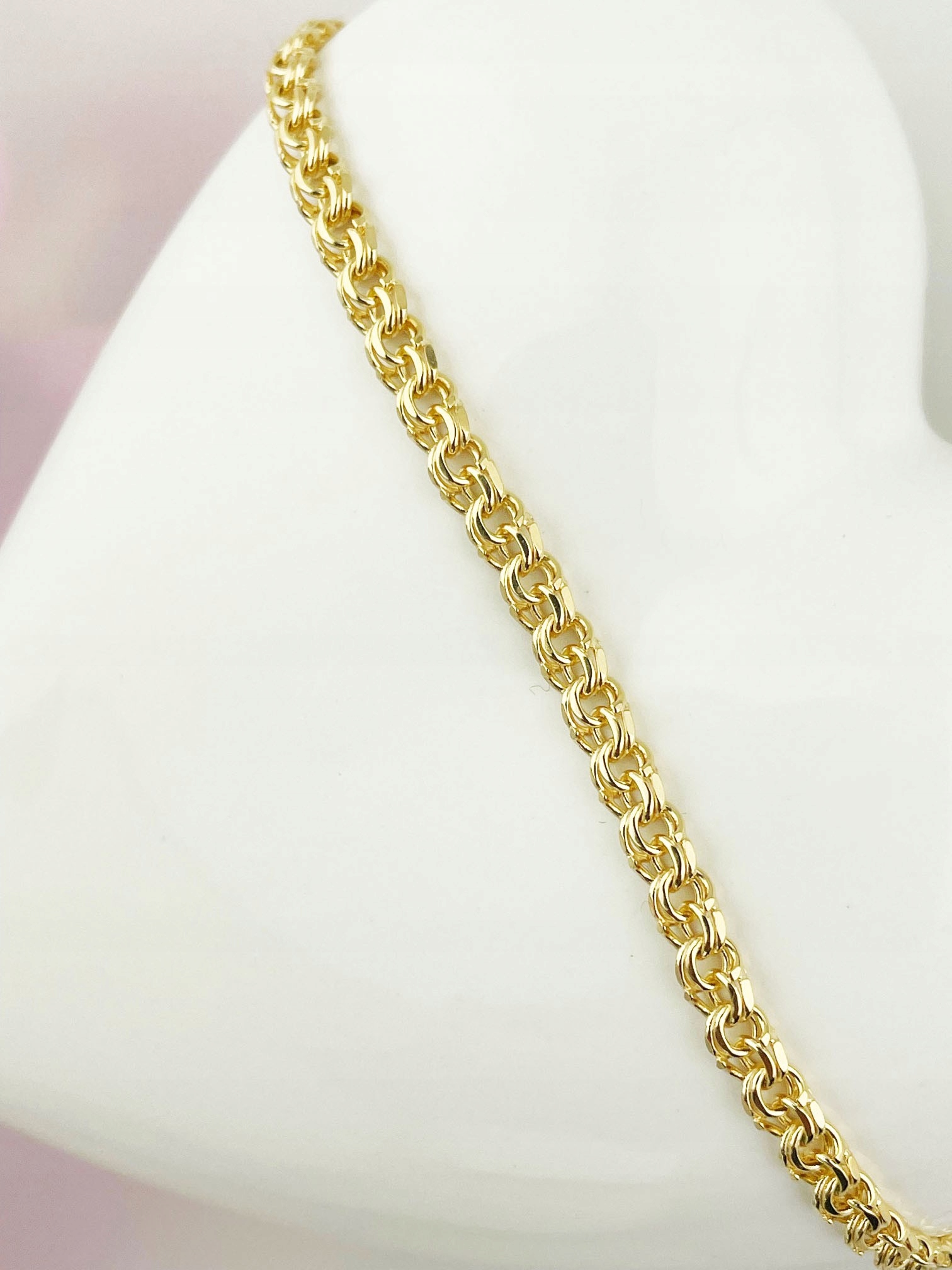 Zlatý pletený náramek Garibaldi