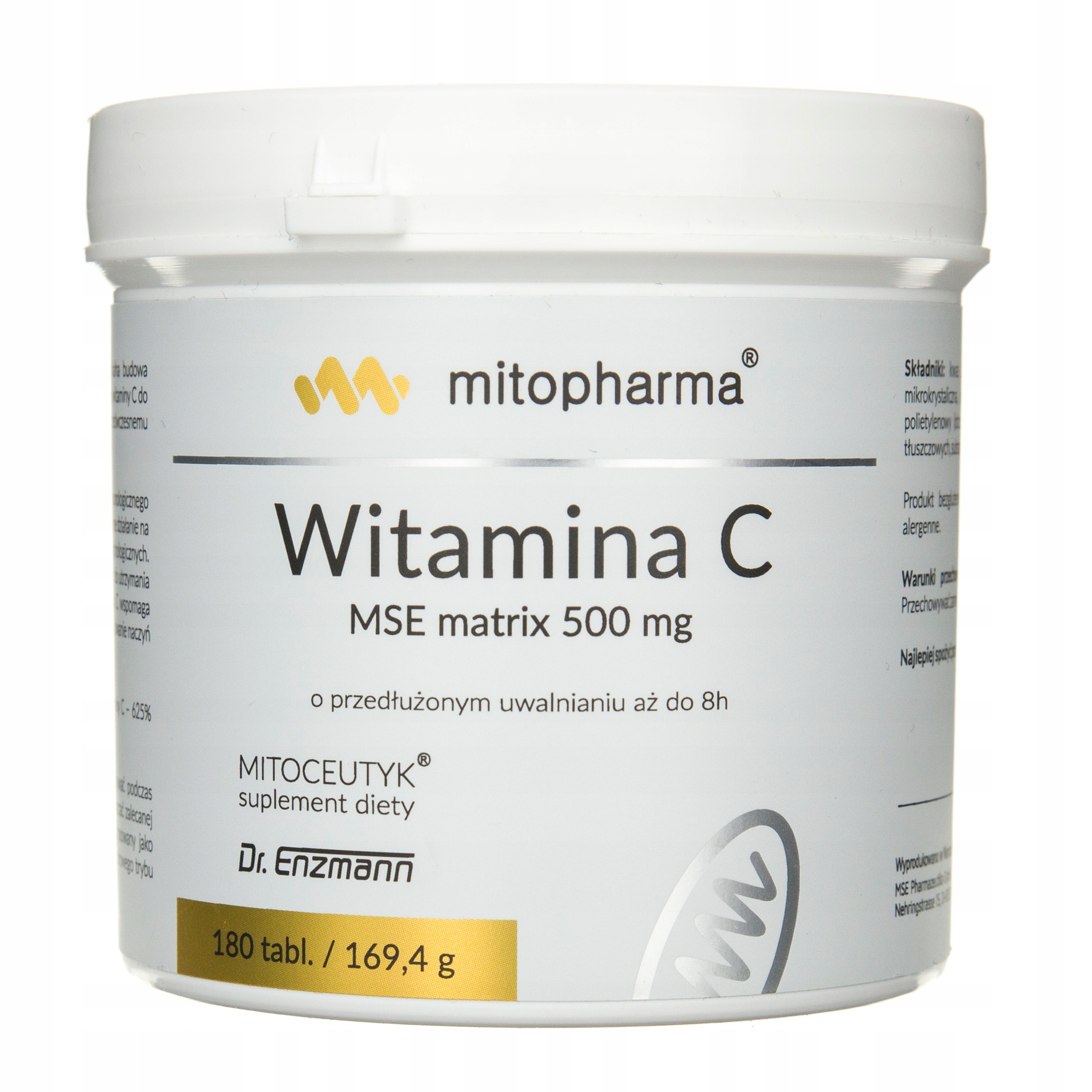 

Wit. C Mse matrix 500mg x 180tabl. Dr Enzmann