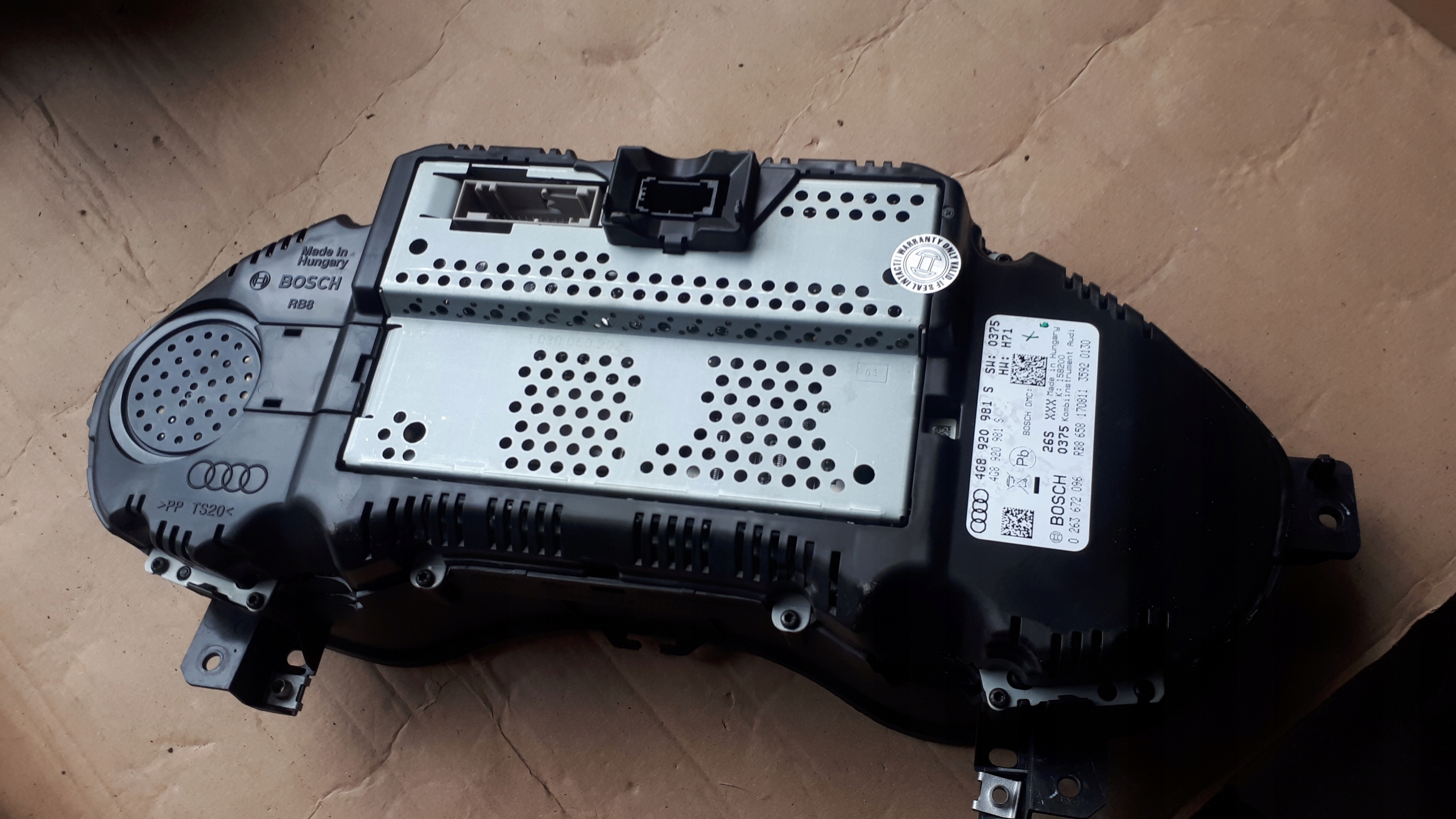 A7 4G dials clock 3.0 TDI 4G8920981S UK