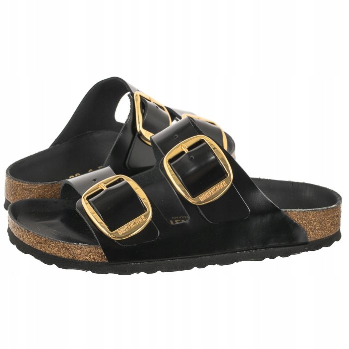 Boty Nazouváky Birkenstock Arizona Big Buckle High-Shine Black 1021476