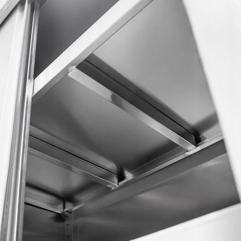 Szafa gastronomiczna ze stali nierdzewnej na naczynia 2-drzwiowa 80x60x200 Wysokość produktu 200 cm