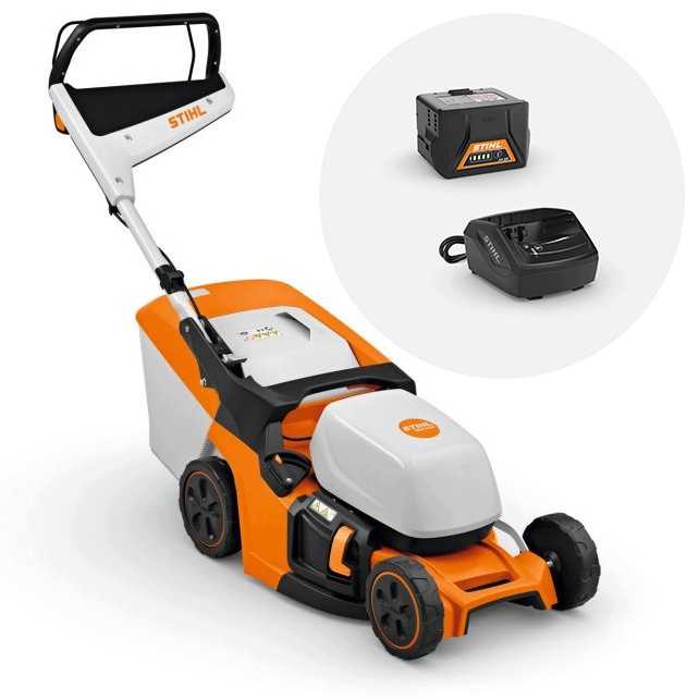 Stihl Rma 443 Kosiarka Z Akumulatorem AK20 I Ładowarką AL101 Kosz 52L