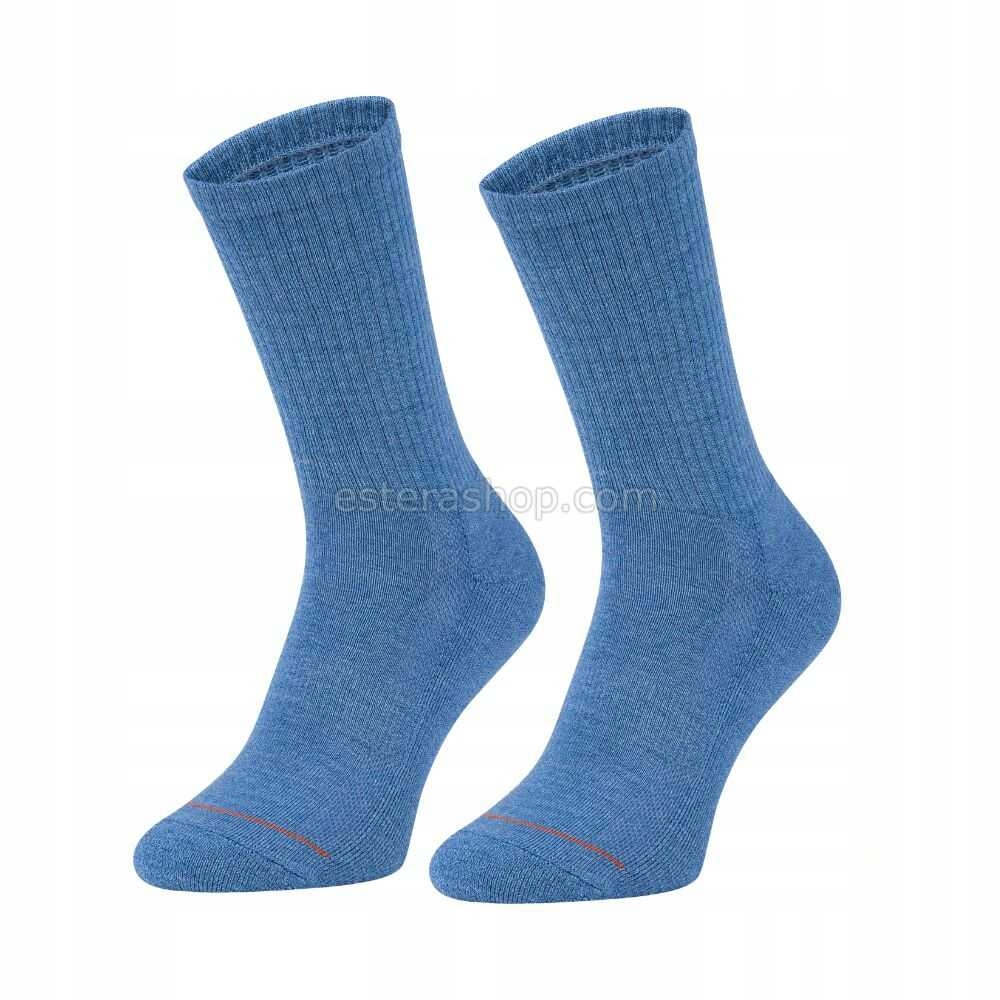 Sportowe skarpety z merino wool niebieskie