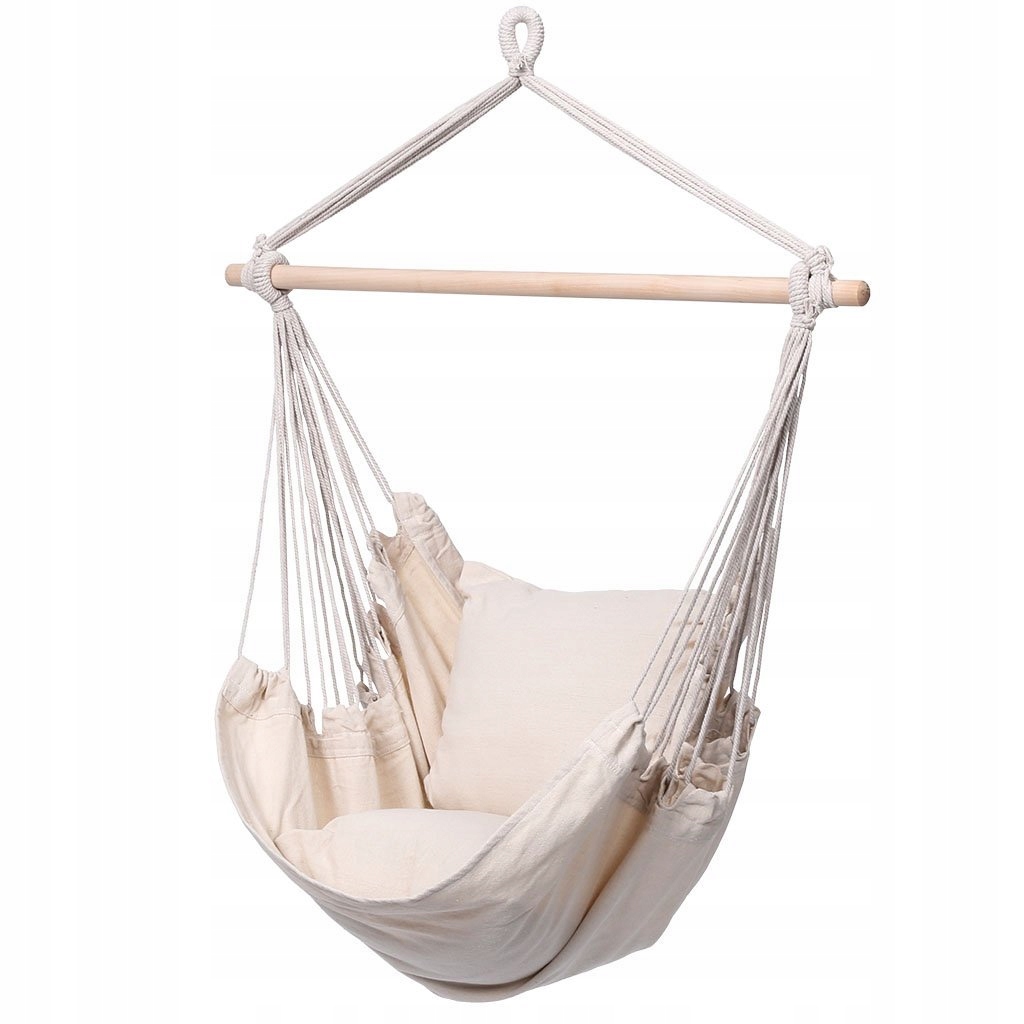 HUŚTAWKA OGRODOWA FOTEL WISZĄCY KRZESŁO BRAZYLIJSKIE HAMAK Szerokość siedziska 100 cm