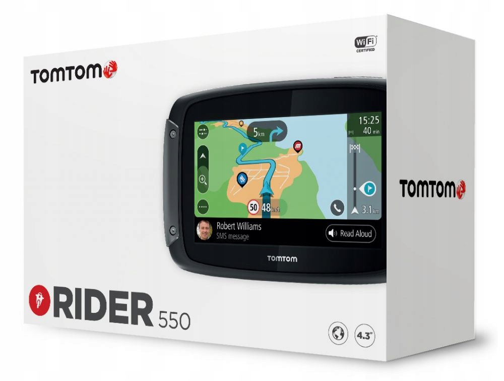 NAWIGACJA MOTOCYKLOWA TOMTOM RIDER 550 WORLD