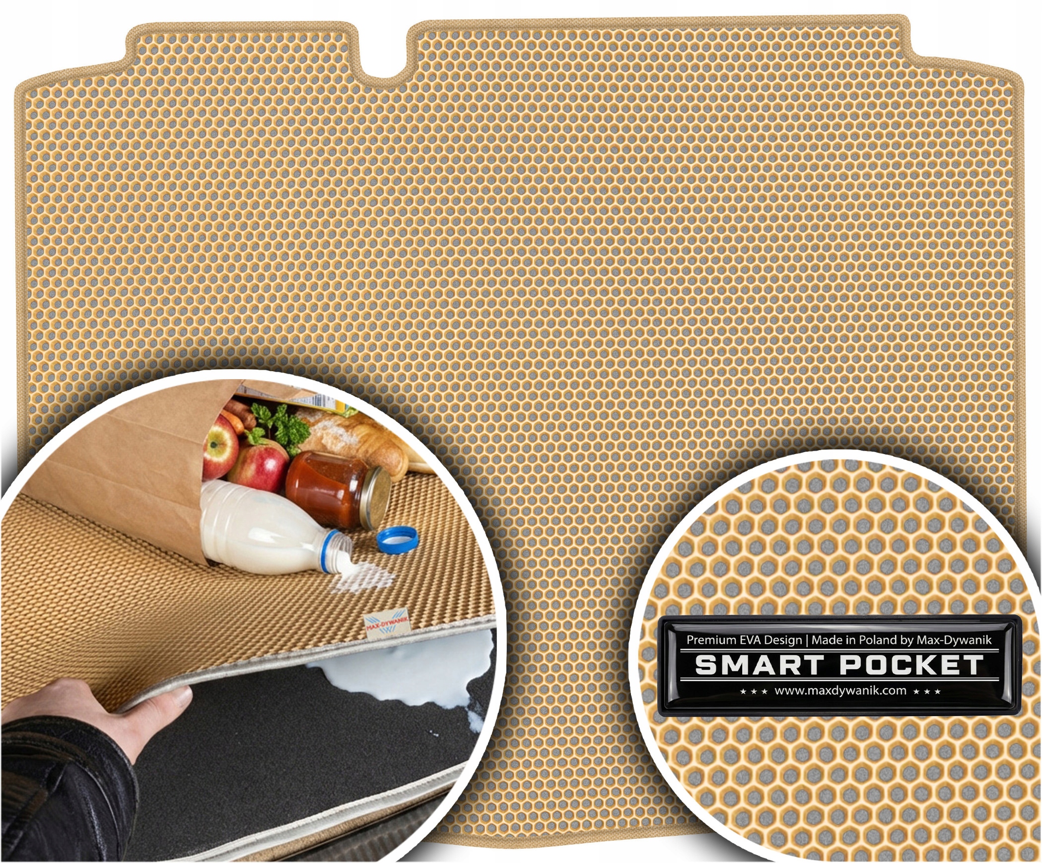 Seat Leon II Hatchback 2005-2012 Vložka batožinového priestoru Eva Smart Pocket Béžová