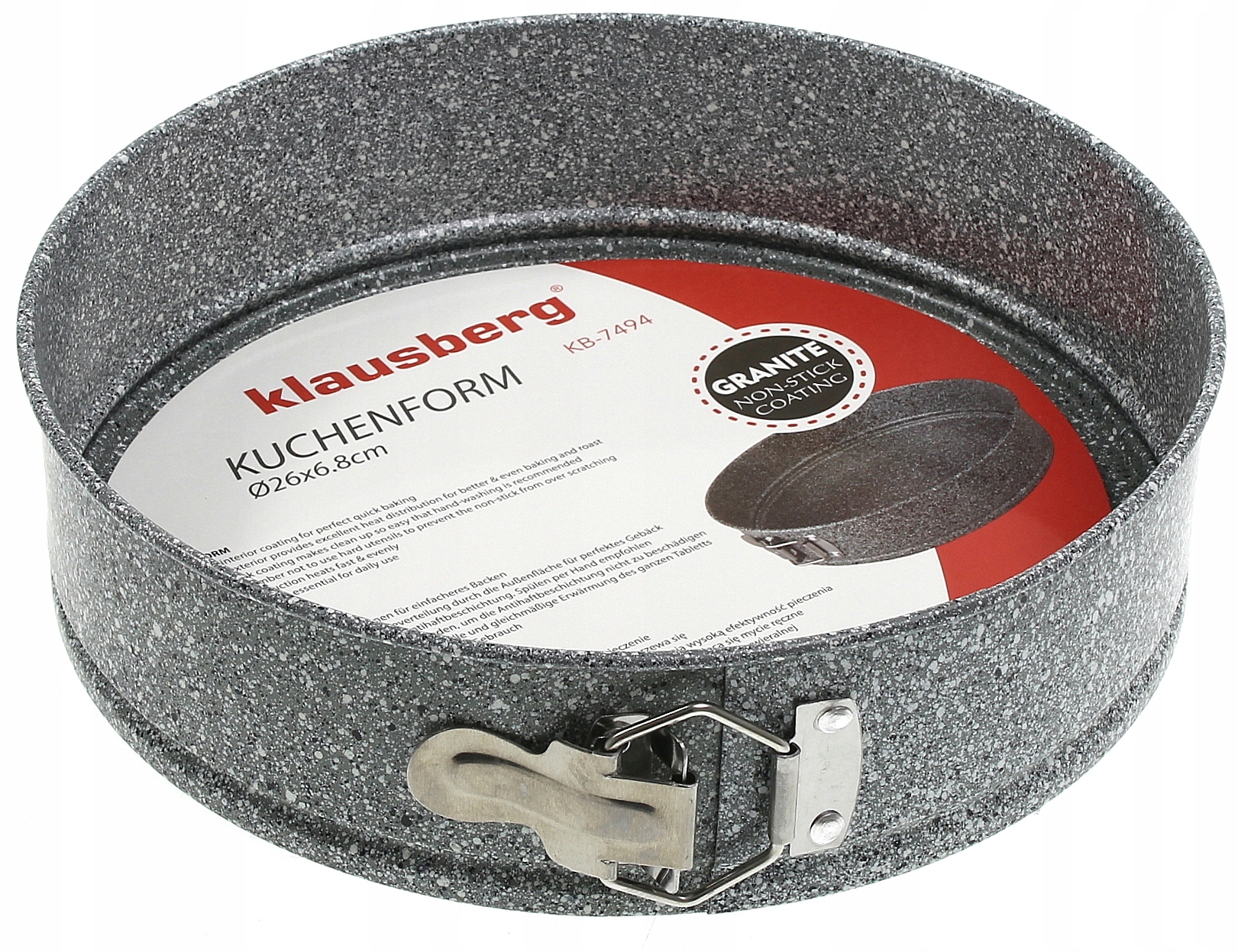 

Tortownica Forma Blacha Granitowa Ciast Tortu 26cm