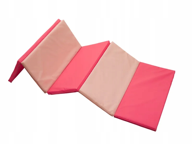 Mata gimnastyczna dla dzieci Crivit składana różowa 185 cm