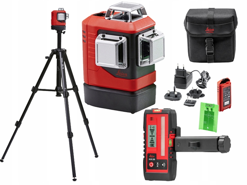 Zelený křížový laser Leica Lino L6Gs stativ Rgr