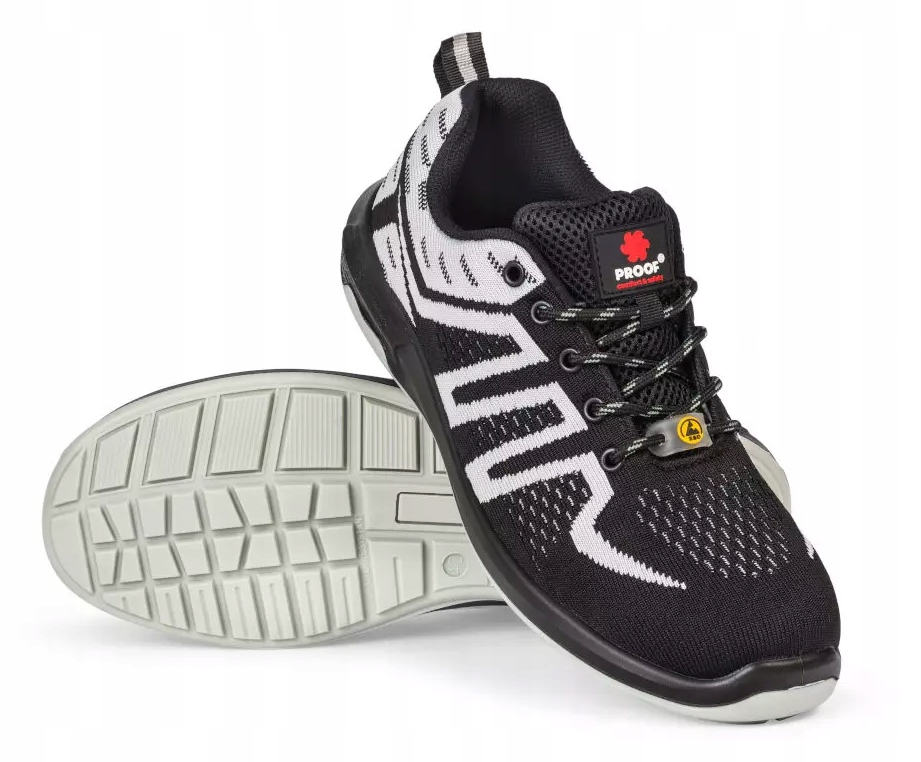 buty robocze lekkie z podnoskiem czarne unicef Proof Kaps5 S1 r. 42